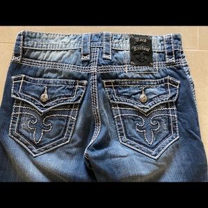 MENS Distressed ROCK REVIVAL boot cut jean